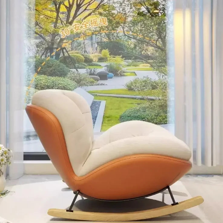 Snail Rocking Chair Large Living Room Chairs Lounge Rocking Nordic Chairs Luxury Modern Throne Ergonomic Sofa Home Furniture