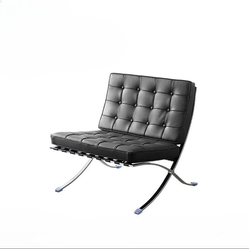 Stainless Steel Relaxing Chair Sturdy and Durable Single-person Sofa Chair Modern Leisure Chair Luxury Living Room Furniture