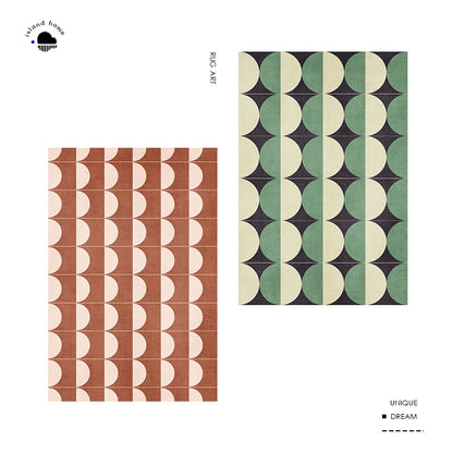 VIKAMA Cashmere Wash Back Carpet Machine Washable Ins Style Checkerboard Living Room Carpet Cloakroom Carpet Home Decoration