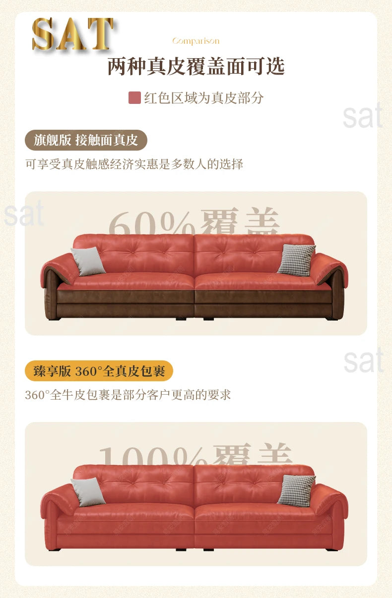 Minimalist Brown Sleep Sofa Faux Leather Designer Loveseat Lazy Sofa Couch Cloud Divano Da Soggiorno Living Room Furniture