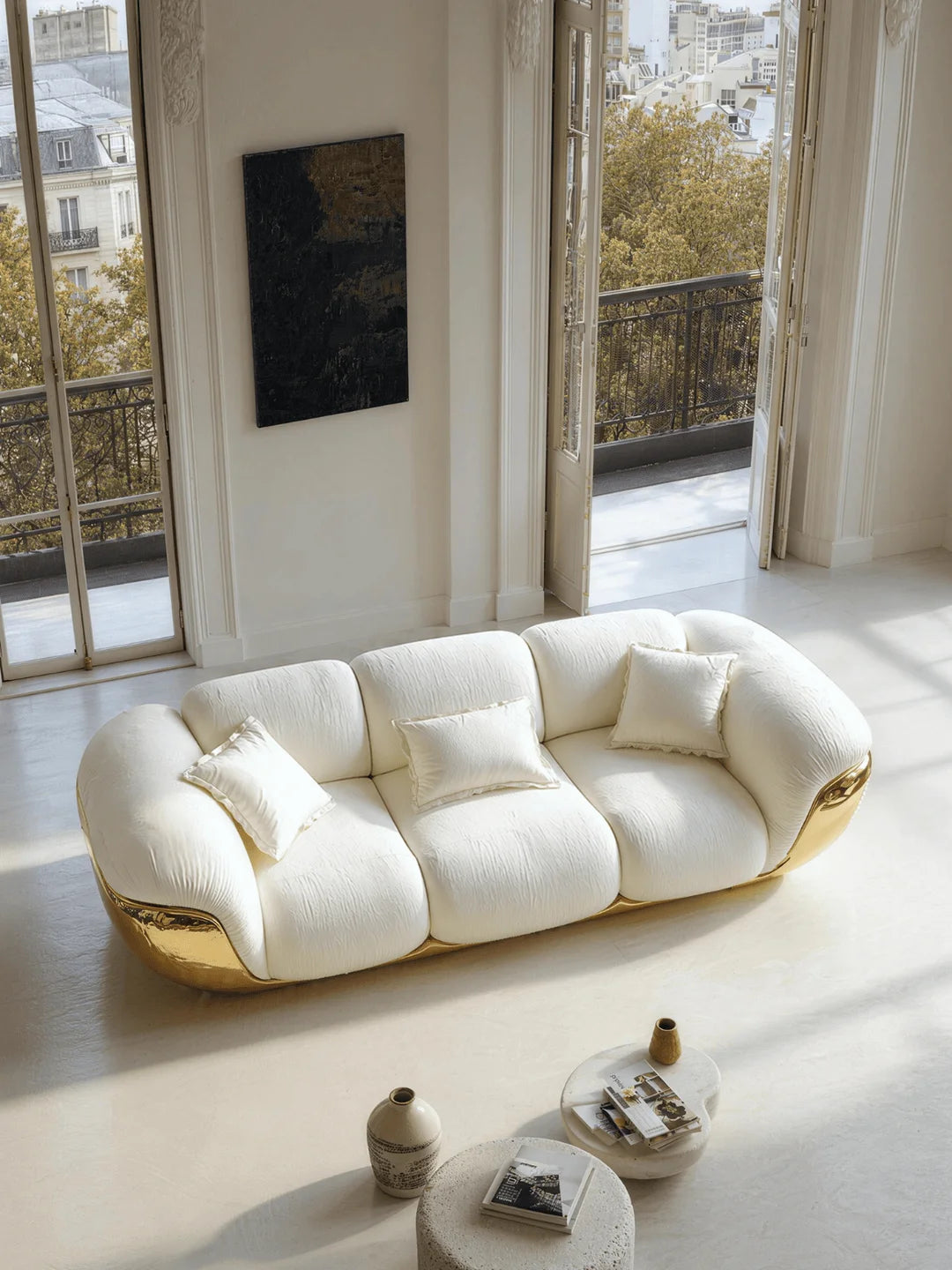 High quality sofa villa living room furniture four-person sofa