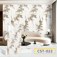 5pcs 30x60cm PVC Kitchen Backsplash Panel Marble Self-Adhesive Waterproof Oil Proof for Stove Cabinet Renovators