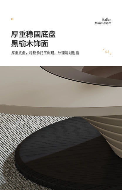 Round Designer Coffee Table Books Nordic Aesthetic Unique Coffee Table Glass Living Room Modern Mesa Auxiliar Salon Furniture