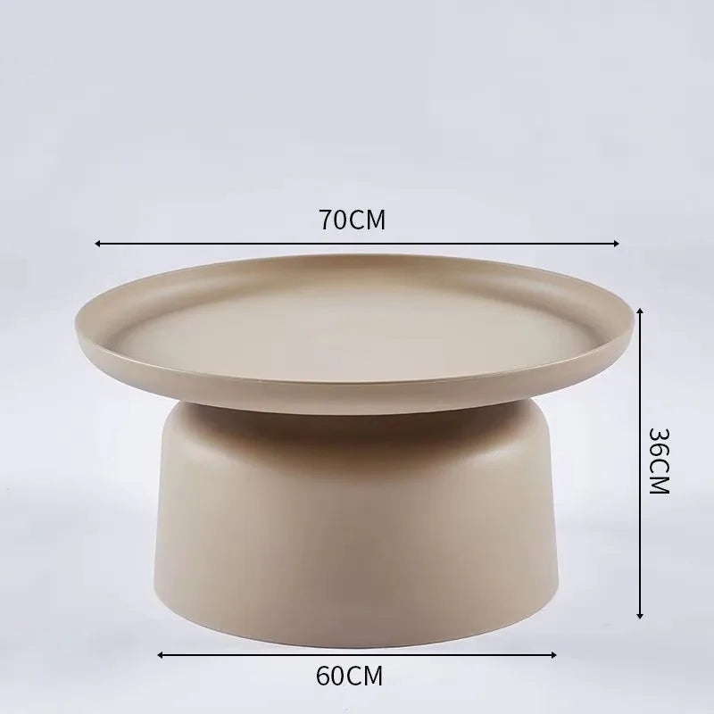 Coffee Table Nordic Living Room Sofa Side Simple Coffee Tables Round Corner Modern Home Small Tea Tables Furniture Mesa Plastic