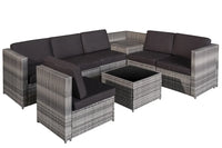 Hot SalesFactory Price Wicker Rattan Indoor/Outdoor Furniture Garden Sofa Set 8 PCS Wholesale Suppliers