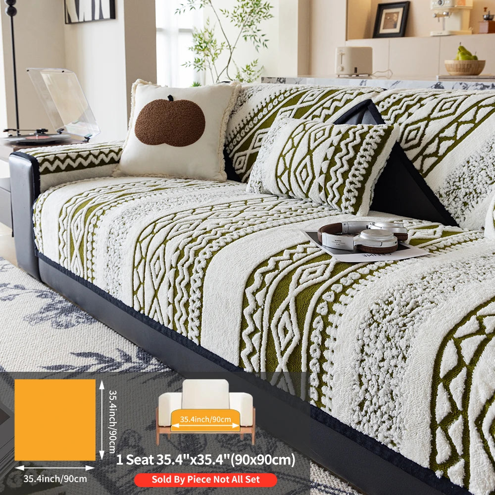 Protector Couch Cover for Sofa for Winter Fur-covered sofa cushion Pet Friendly Anti-slip Sofa Covers for living room