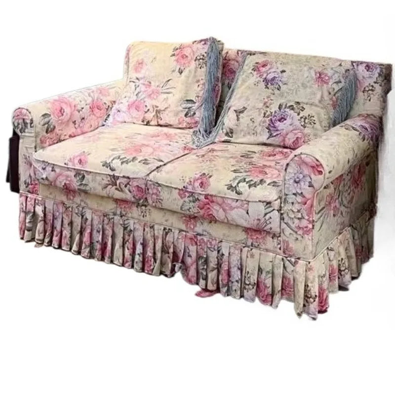Double Designer Living Room Sofa Europe Floor Romantic Apartment Sofa Elegant Luxury Muebles Para El Hogar Home Furniture