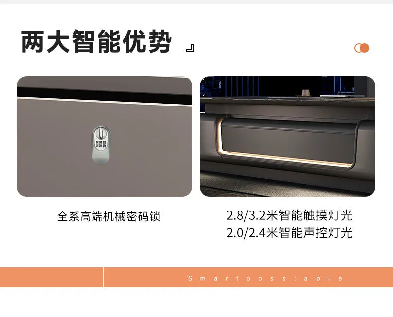 Light luxury boss Advanced minimalist modern CEO and Chairman's office table office furniture Computer desk Room desks