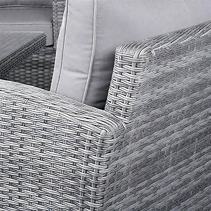 Best Selling Patio Furniture Garden Rattan Sofa Set Outdoor Restaurant PE Rattan L Shape Sectional Chaise Sofas with Tea Table
