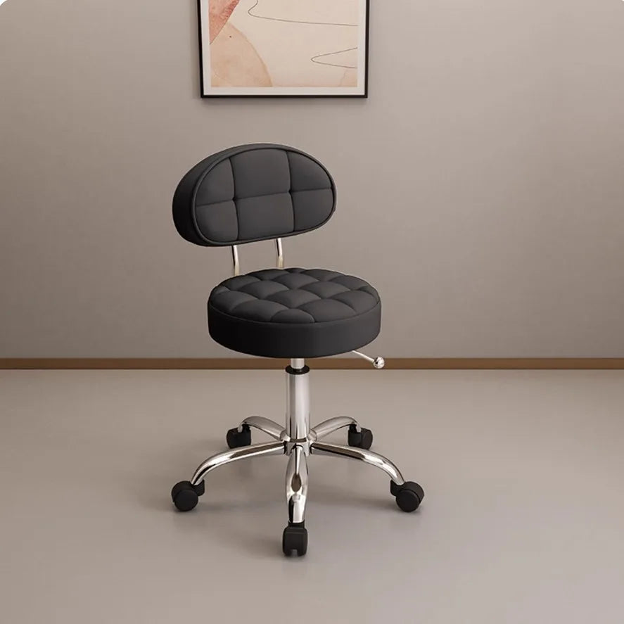 Big work stool hair cutting chair rotating lifting round stool pulley hair salon special beauty stool