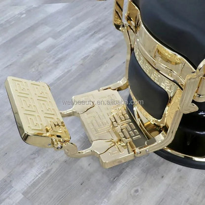 Barber Chair Retro Stylish Beauty Hairdressing King Style Armrest Hair Styling Classic Hydraulic Furniture Salon Barber Chair