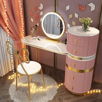 Bedroom Italian Light Luxury Dressing Table Wind Storage Cabinet One Small Apartment Makeup Dresser