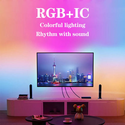 LED Strip Lights RGBIC 5050 LED Strips Commercial Grade Waterproofing App Control Tape Light For Bedroom Room Kitchen Bar