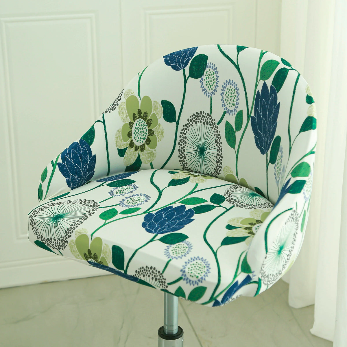 1PC Semi-Circular Universal Wear-Resistant Chair Cover Chair Cover Dust-proof Elastic Restaurant Hotel Dining Chair Cover 의자 커버