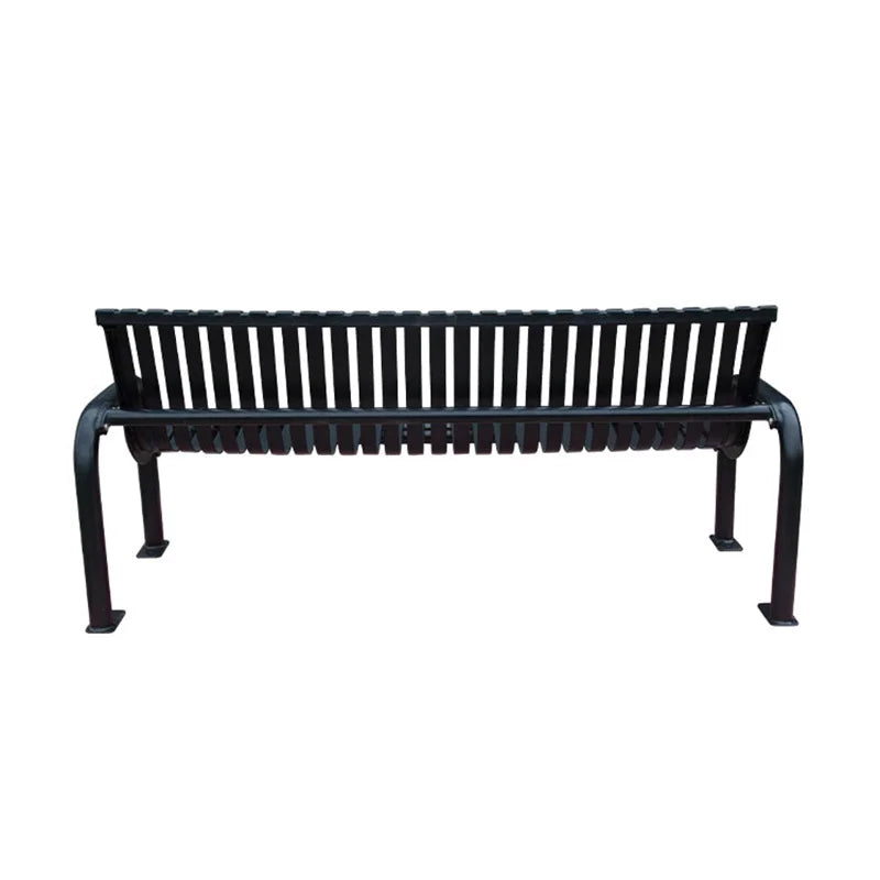 Outdoor Furniture Modern extra Long Metal Bench Public Park Steel Bench Seating Outside Garden Patio Powder Coated Seat Bench