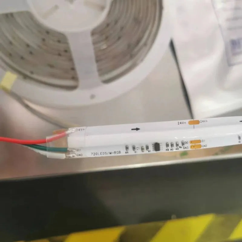 COB RGBCCT Waterproof IP67 DC24V LED Strip Light  84RGB CCT Dotless Flexible FCOB LED Tape Ribbon Lamp for Room Decoratio0LEDs/m
