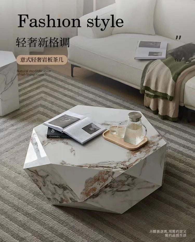 Modern Nordic Marble Table Bedroom Luxury Aesthetic White Coffee Table Simple Vintage Articulos Para El Hogar Room Furniture