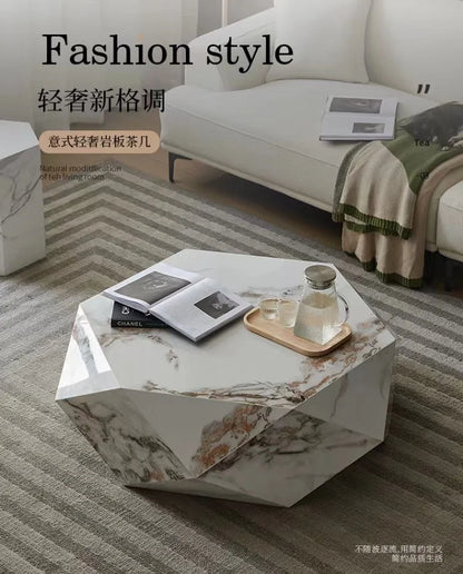 Modern Nordic Marble Table Bedroom Luxury Aesthetic White Coffee Table Simple Vintage Articulos Para El Hogar Room Furniture