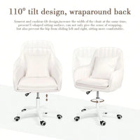 Office Chair Home Computer Chairs Adjustable Task Chairs Modern Makeup Chair 360 Swivel Computer Chair Mid Back