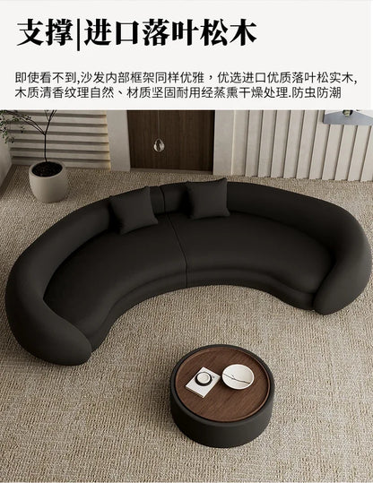 N178 G Italian light luxury semi-circular curved sofa special-shaped senior designer beauty salon hotel lobby lounge area recept