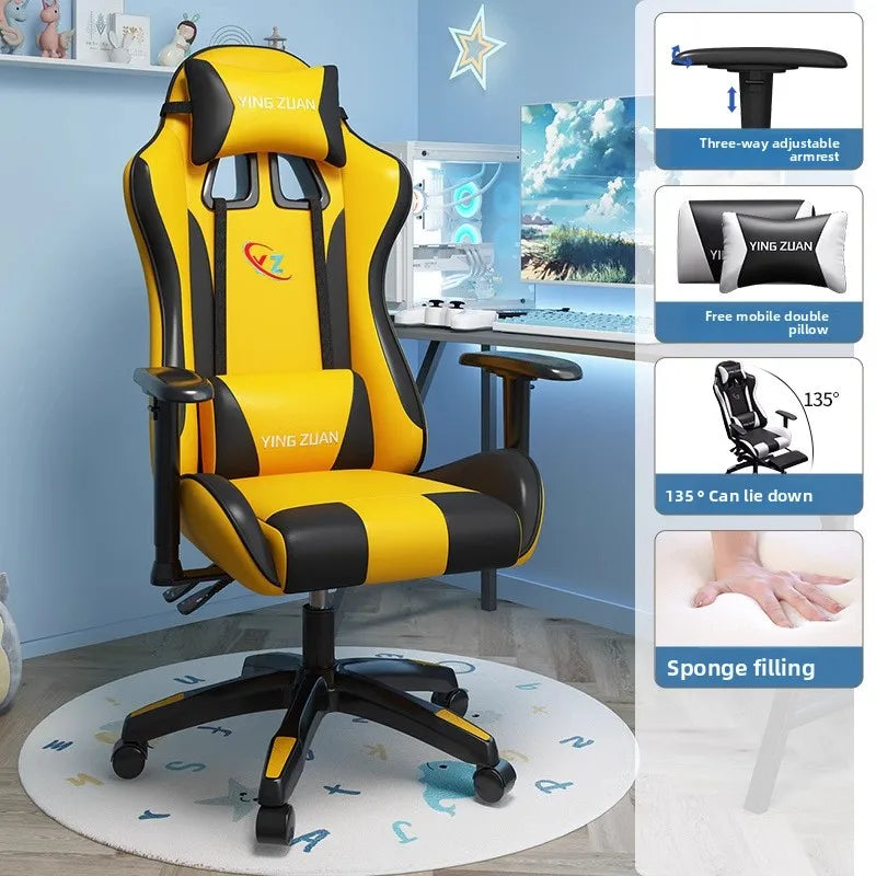 Gaming chair Computer chair Recumbable seat Sedentary ergonomic chair