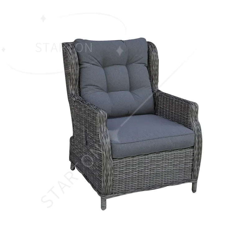 Comfortable and Durable Outdoor Furniture Portable Wicker Chairs for Garden Backyard Hotels Parks Villas
