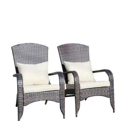 Beige Cushioned Patio Chair for Outdoor Comfort and Style