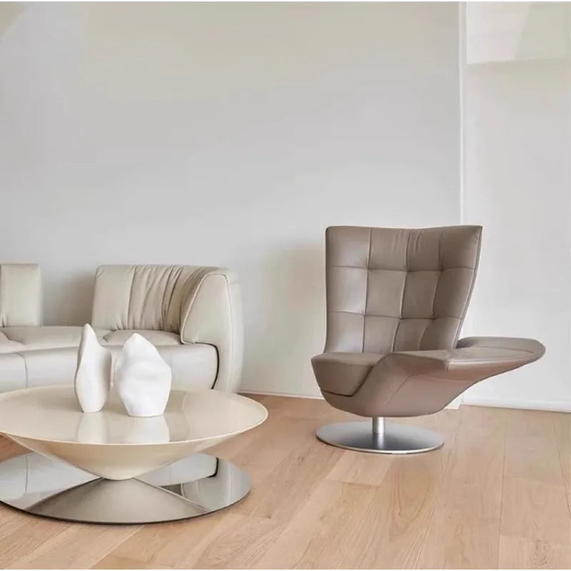 FRP Creative Armrest Rotating Leisure Chair Villa Hotel Reception Chair