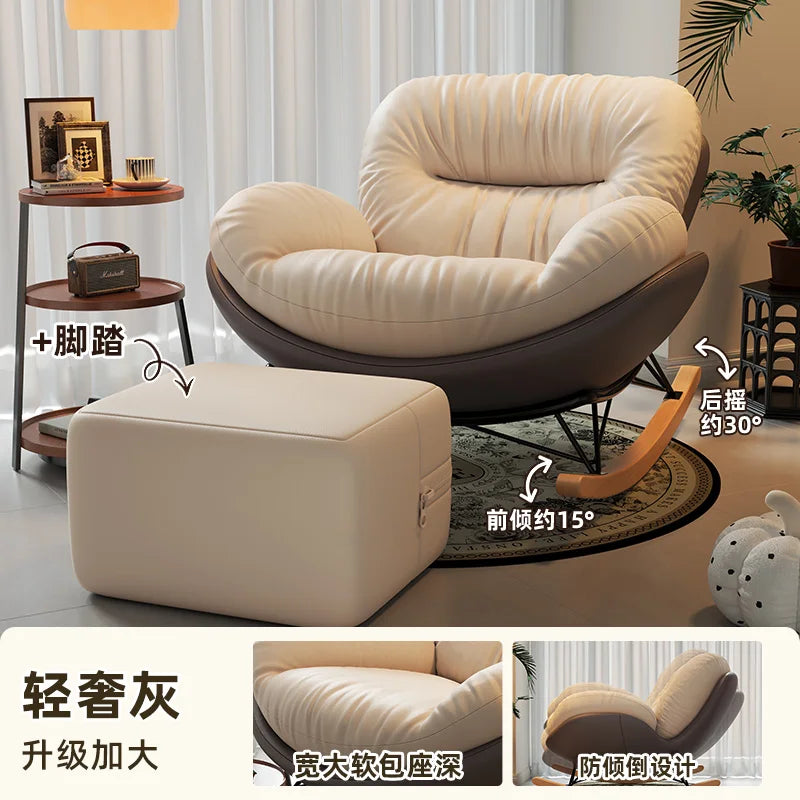 Unique Arm Chairs Rocking Lounge Salon Bedroom Lazy Relax Modern Reading Living Room Chairs Lounge Fauteuil Trendy Furniture