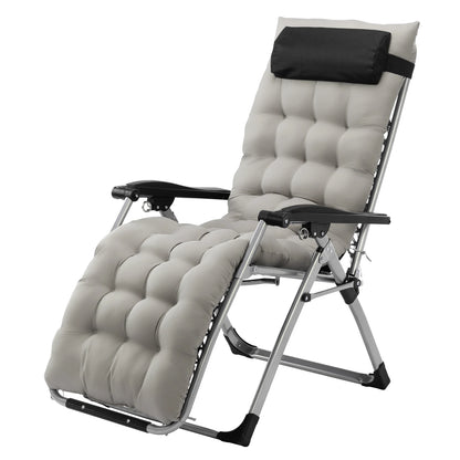 Infinity Zero Gravity Chair with Pad, Patio Chairs with Pillow and Utility Tray Adjustable Folding Recliner for Deck,Patio,Beach