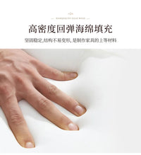 American pastoral all-solid wood sofa, European living room leather sofa, small household, coffee table type, combined light