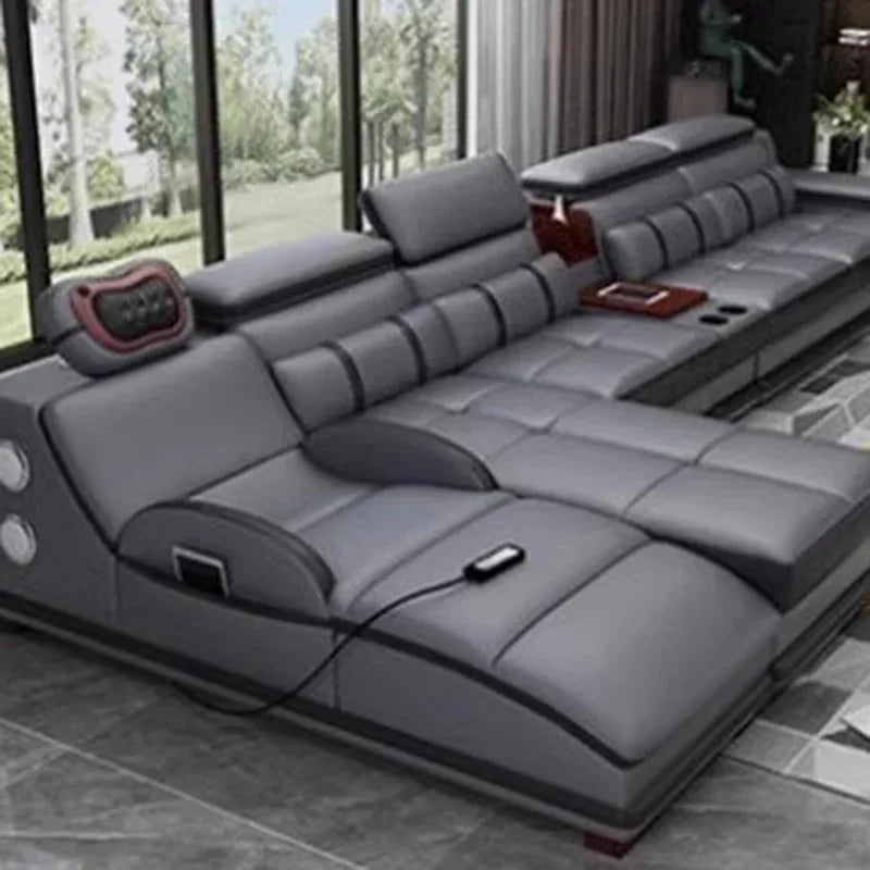 Large Size Lazy Living Room Sofas Leather Relaxing Modern Cheap Lounge Living Room Sofas Luxury Koltuk Takımı Home Decoration