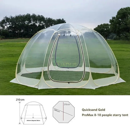 Portable Spherical Tents 360 Degree Panoramic Window Outdoor  Transparent Camping Tent 4-8 Person Star Dome TentSun Room Tents