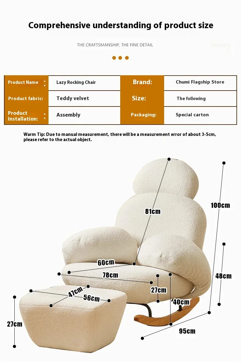 Modern Ergonomic White Chairs Minimalist Living Room Recliner Lounge Chairs Floor Bedroom Articulos Para El Hogar Home Decor