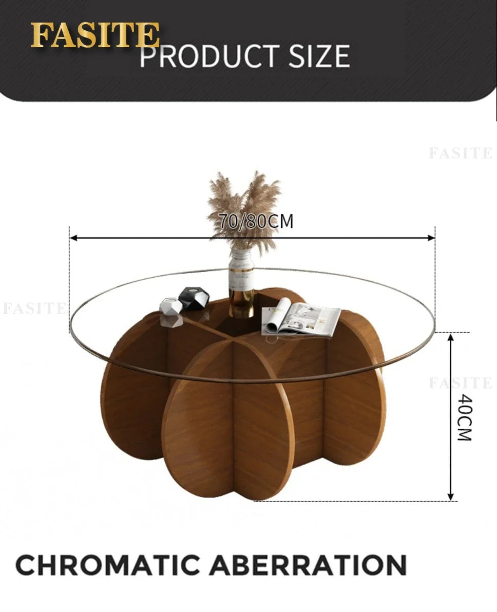 Unique Display Coffee Table Clear Ornaments Aesthetic Minimalist Coffee Table Luxury Design Mesa Centro Salon Home Furniture