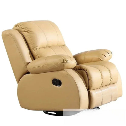 Manual / Electric Recliner Sofa Genuine Leather Couch for Livingroom Theater Seat Cinema Recliner Multifunctional Sofa