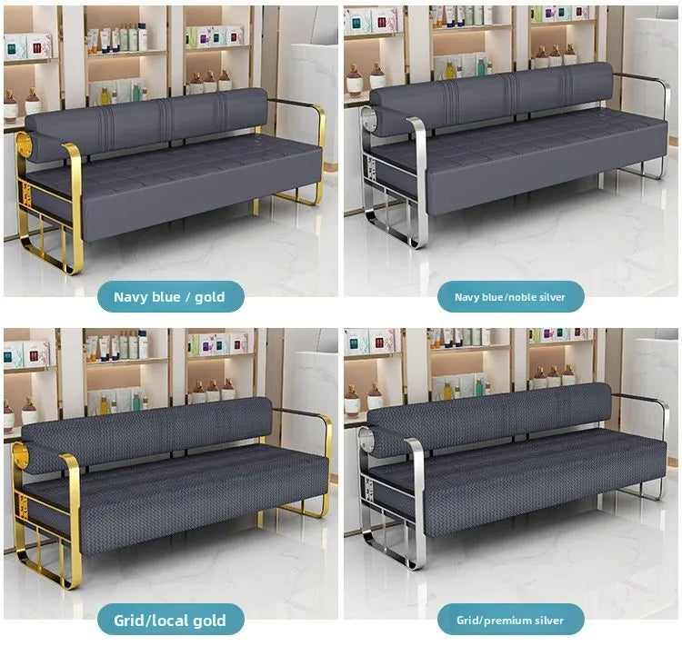 Cullinan Series Office Lobby Reception SofaHigh Resilience SpongeMetal FrameModern Ergonomic Design Multiple Colors