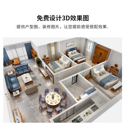 XMH new Chinese ebony leather sofa modern living room luxury villa first layer cowhide new combination sofa