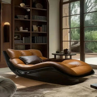 Retro Medieval-Inspired Reclining Sofa Chair for Leisure Balcony Villa Study