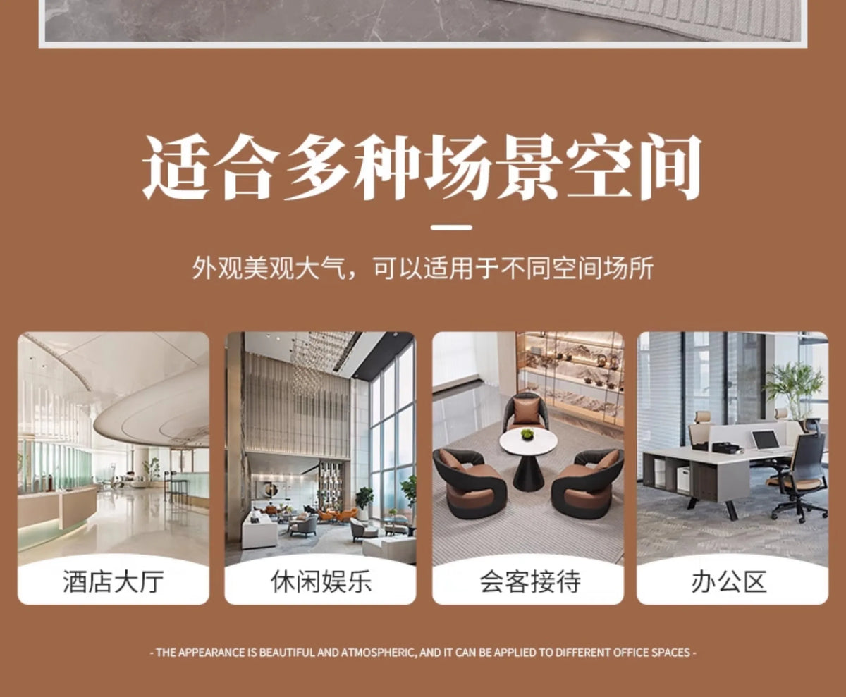 YJQ Business Negotiation Table and Chair Set for Sales Office, Hotel Lobby Reception, Guest Reception, and Rest Area Sofa