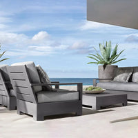 Nordic custom outdoor sofa courtyard sun protection garden  furniture outdoor outdoor aluminum alloy balcony sofa