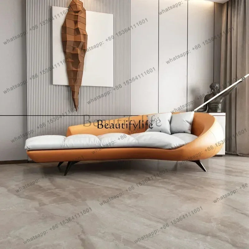 0 Chaise Longue Recliner Bedroom Living Room Light Luxury Single Fabric Leisure Lazy Sofa