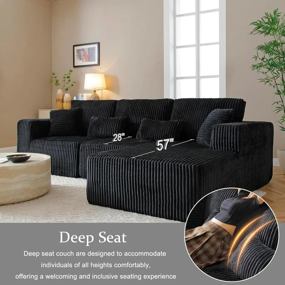 Modular Sectional Sofa Cloud Sectional Couch, 107