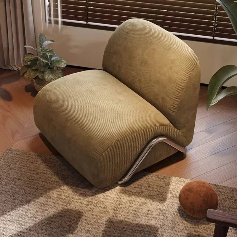 Medieval Chaise Lounge Single Sofa Chair Leisure Chair with Backrest for Living Room Hotel Homestay Reception Area Modern Home