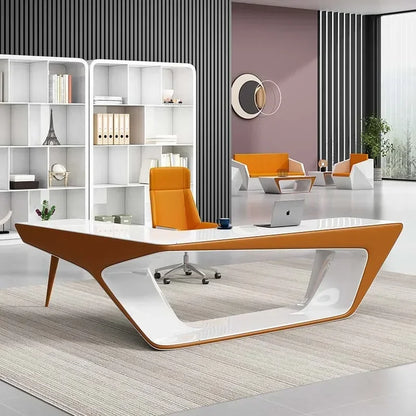 #V New 2024 Boss L Shape Luxury Office Furniture Manager High Tech Modern Executive Ceo Office Desk