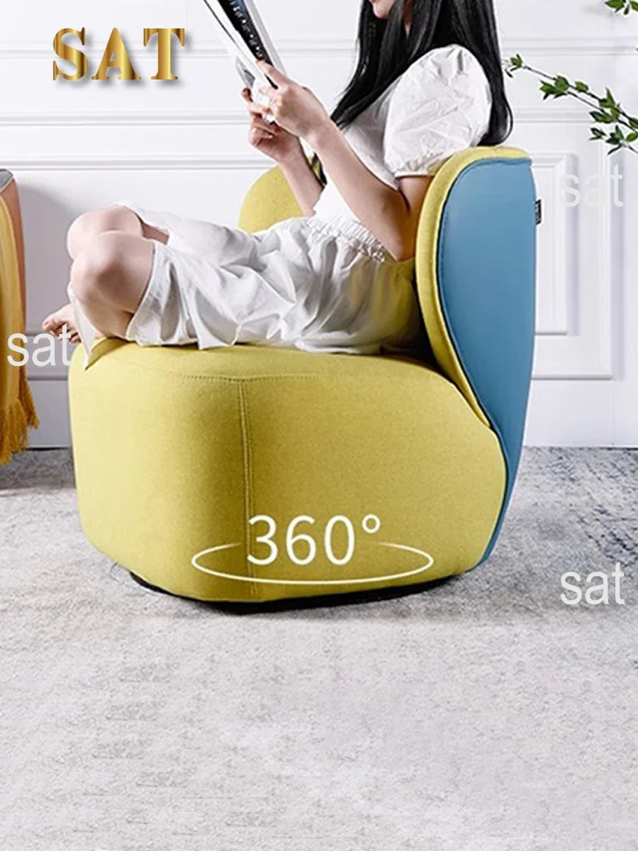 -Customized Velvet Fabric Lounge Sofa Chair Modern Ergonomic Accent Leisure Living Room Chairs