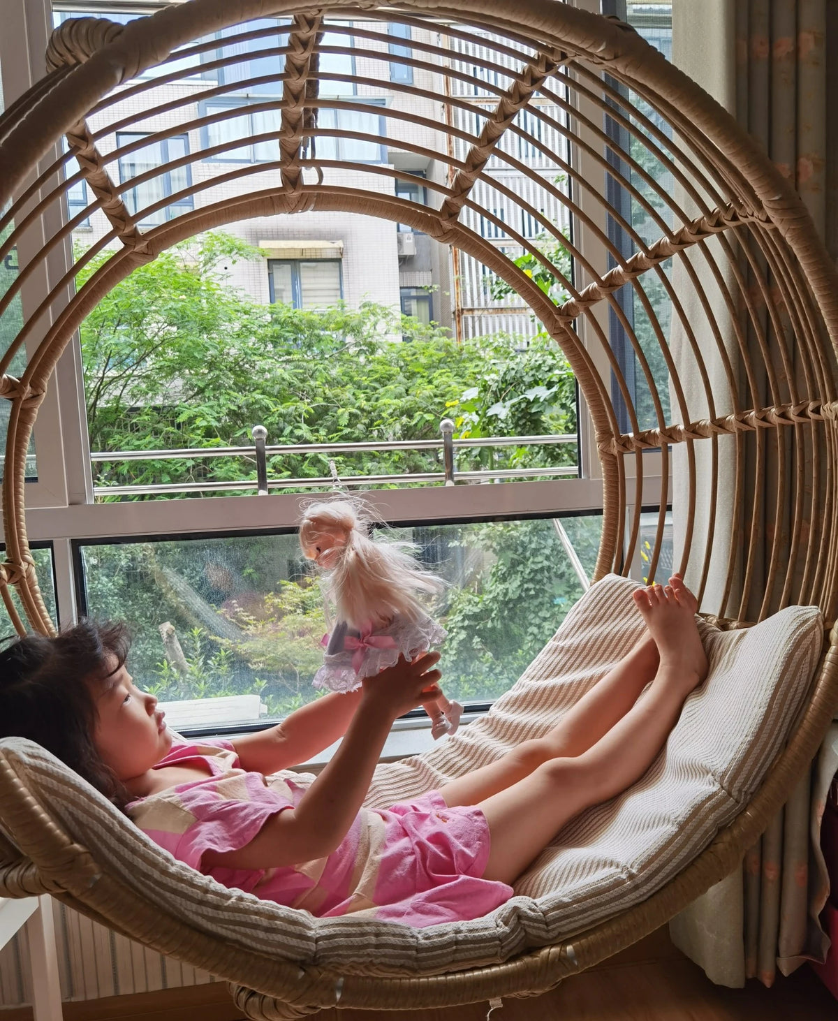 Interior and exterior swings for household balcony hammock outdoor imitation rattan chair round cradle chair hanging chair