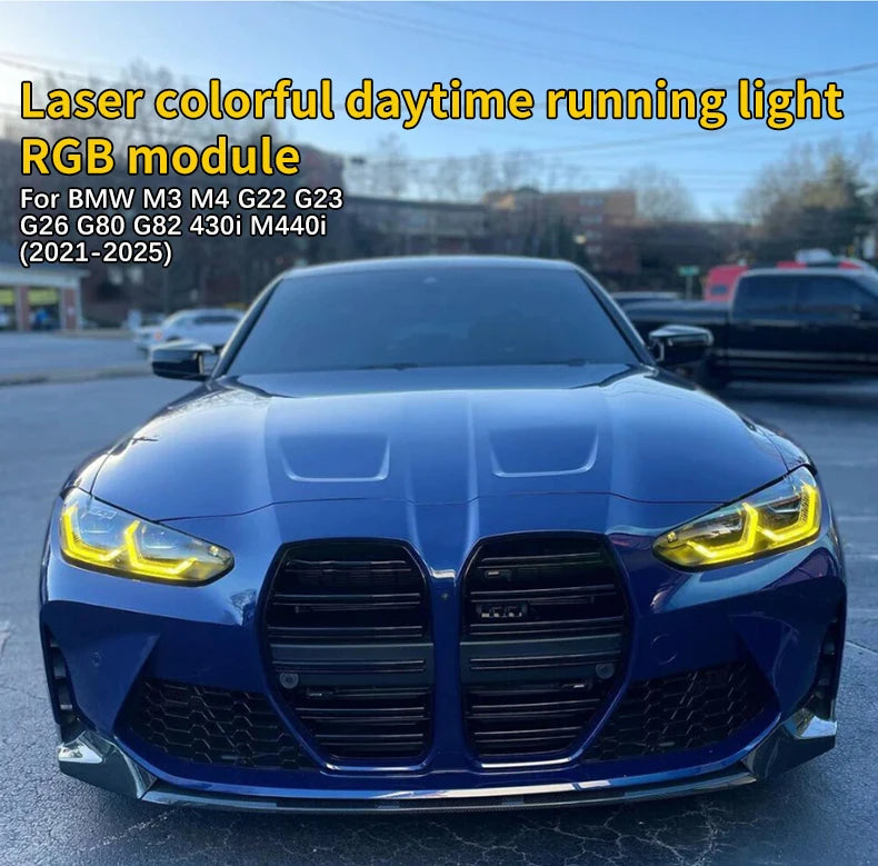 For BMW G80 G82 G22 G23 G26 Laser Headlight Upgrade Kit Left Right RGB DRL APP Control LED Module Direct Fit OEM Style 2021 2025