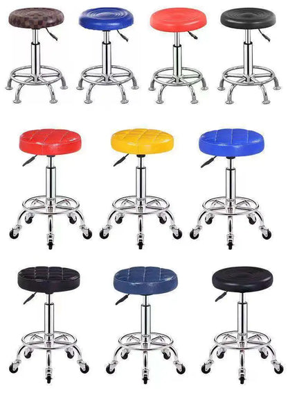 Bar Chair Bar Chair Stool Stool Haircut Chair Rotating Lifting Round Stool Backrest Pulley Chair Large Work Stool Supply