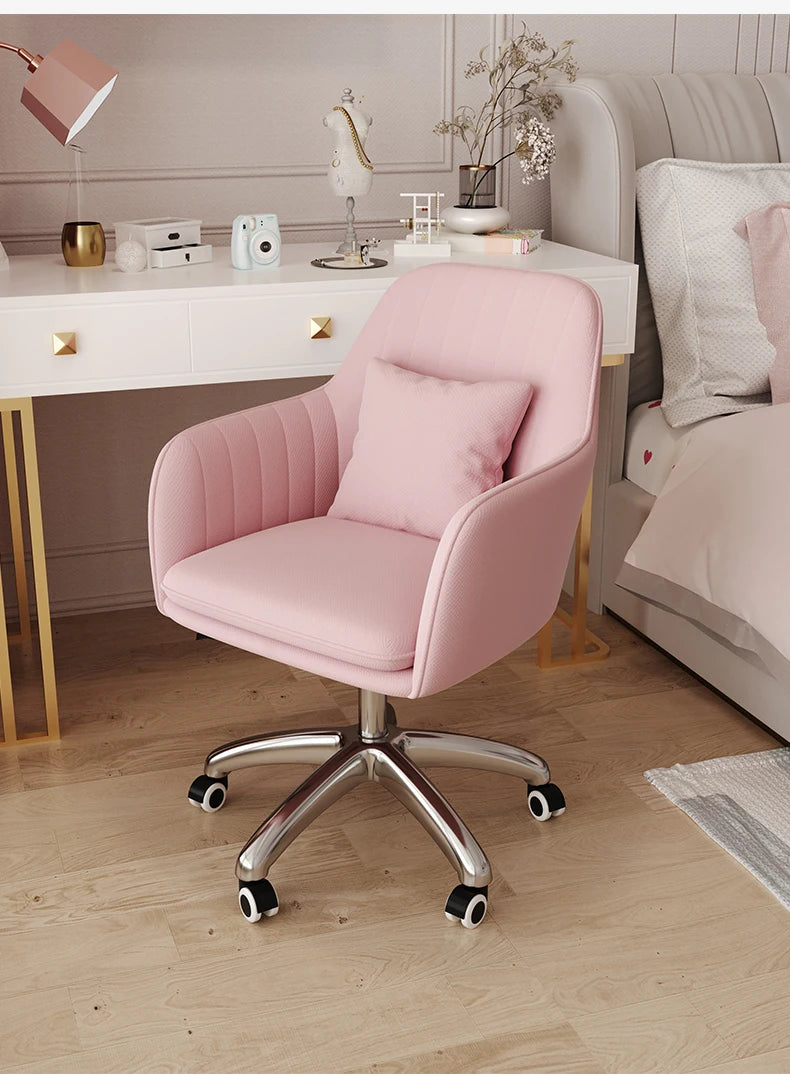 Lift Swivel Office Chairs Bedroom Home Armrest Backrest Leisure Computer Chair Student Dormitory Comfortable Learning Desk Chair